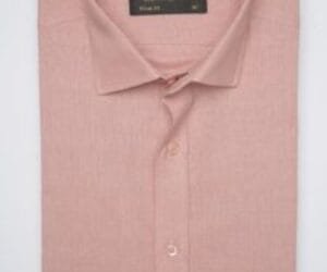 Pink Self, Elite Edition, French Collar Men’s Formal Shirt